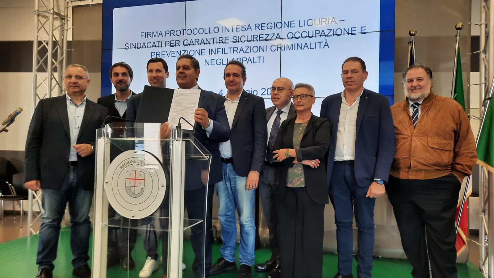 PNRR: siglato protocollo Regione-sindacati confederali per appalti pubblici per garantire sicurezza, occupazione e contrasto infiltrazioni criminalità