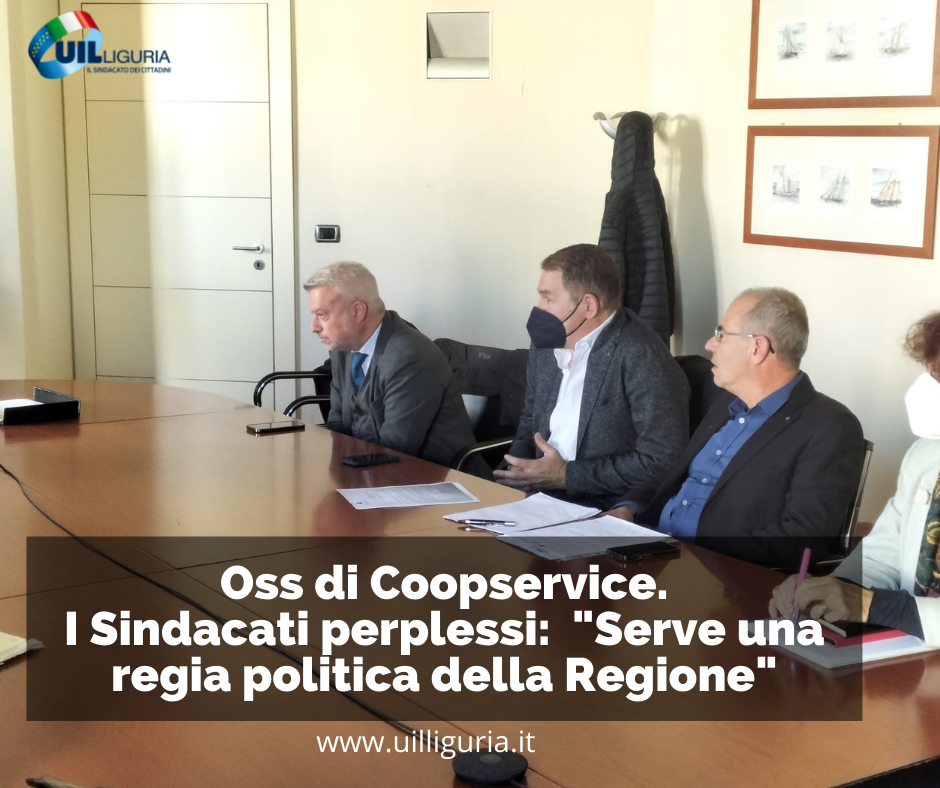 Ricollocazione degli oss di Coopservice. I sindacati: “Serve una regia politica della Regione”