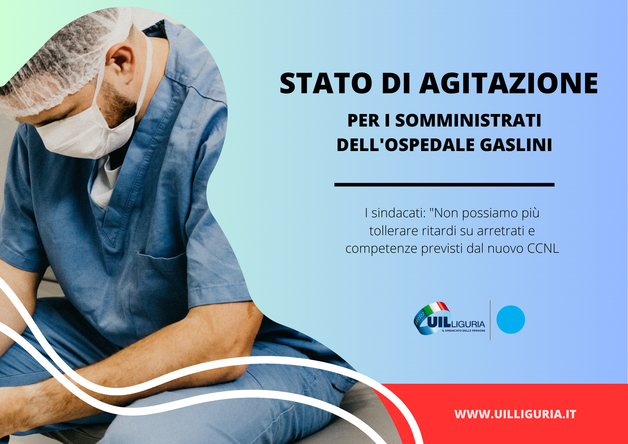 Stato di agitazione per i somministrati del Gaslini. I sindacati: “Non possiamo più tollerare ritardi su arretrati e competenze”.