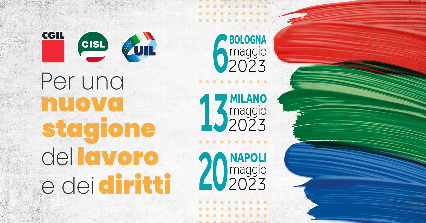 Mobilitazione unitaria, la Liguria a Milano il 13 maggio 2023