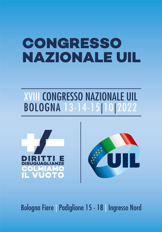 Locandina 18° Congresso UIL - Bologna - "Dal sindacato dei cittadini al sindacato delle persone"